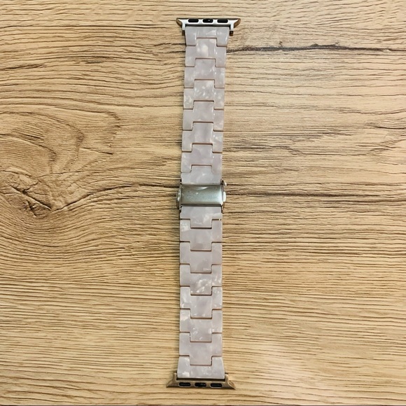 NEW Resin White Marble Strap Band for Apple Watch - Picture 2 of 4